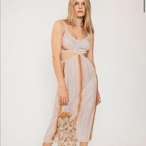 SUBOO - Luella Knitted Cut Out Midi Dress